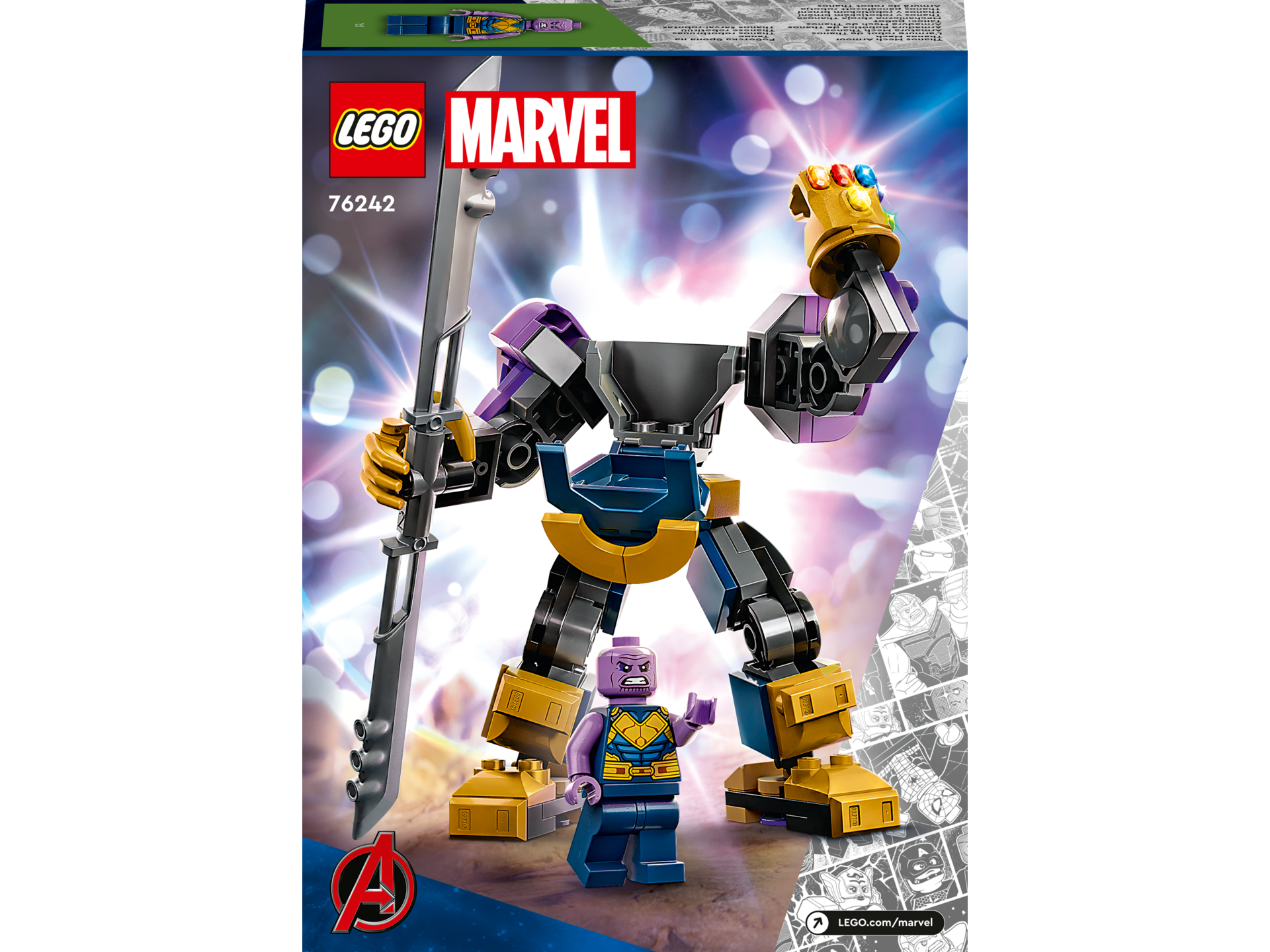 LEGO® Super Heroes - Armura de robot a lui Thanos 76242, 113 piese