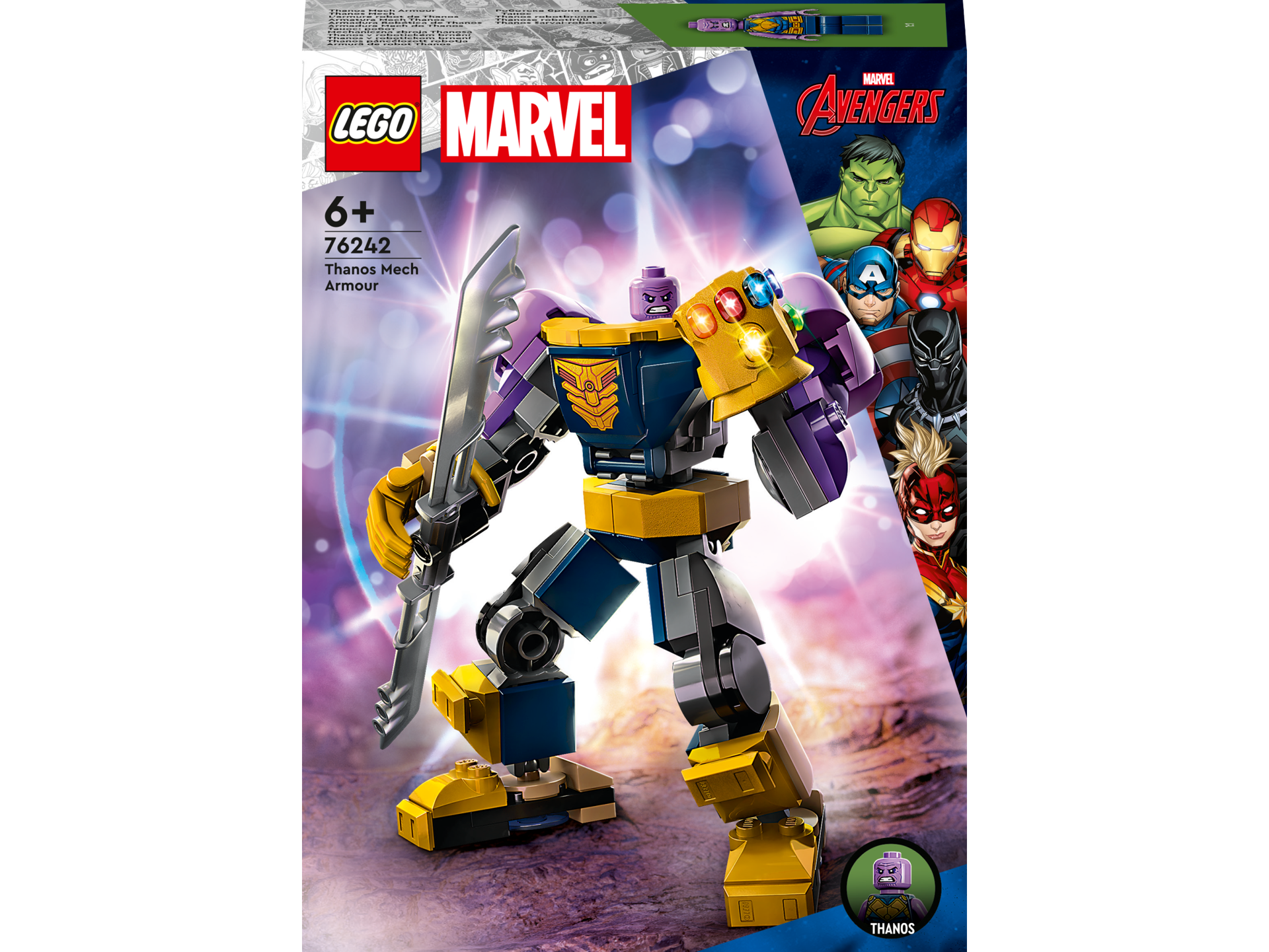 LEGO® Super Heroes - Armura de robot a lui Thanos 76242, 113 piese