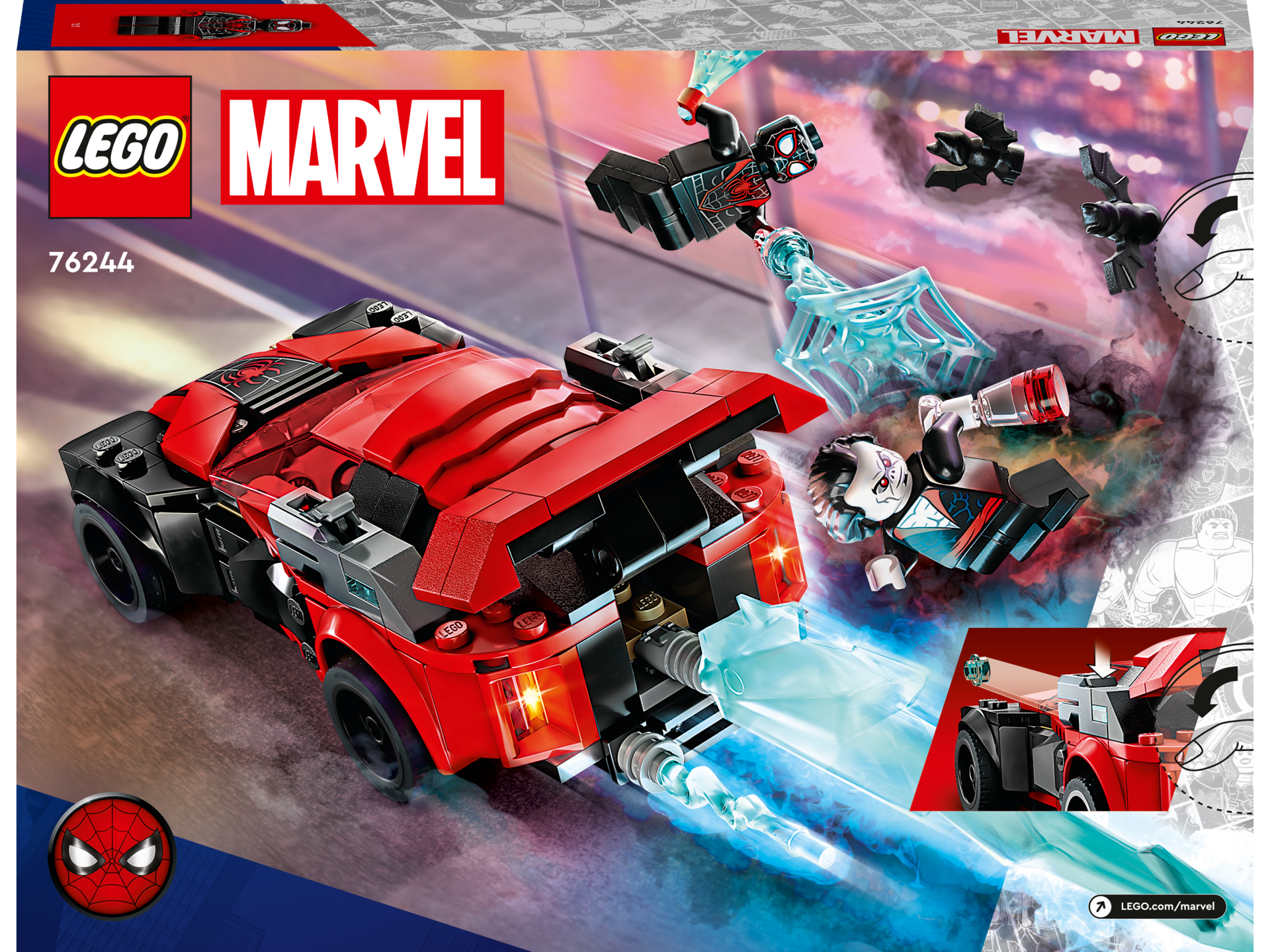 LEGO® Super Heroes - Miles Morales vs. Morbius 76244, 220 piese