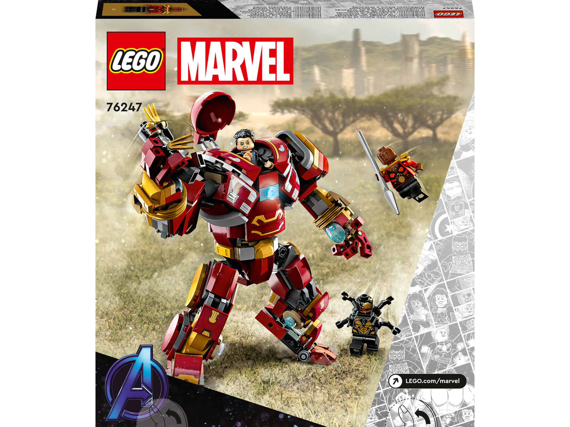 LEGO® Super Heroes - Hulkbuster: Batalia din Wakanda 76247, 385 piese