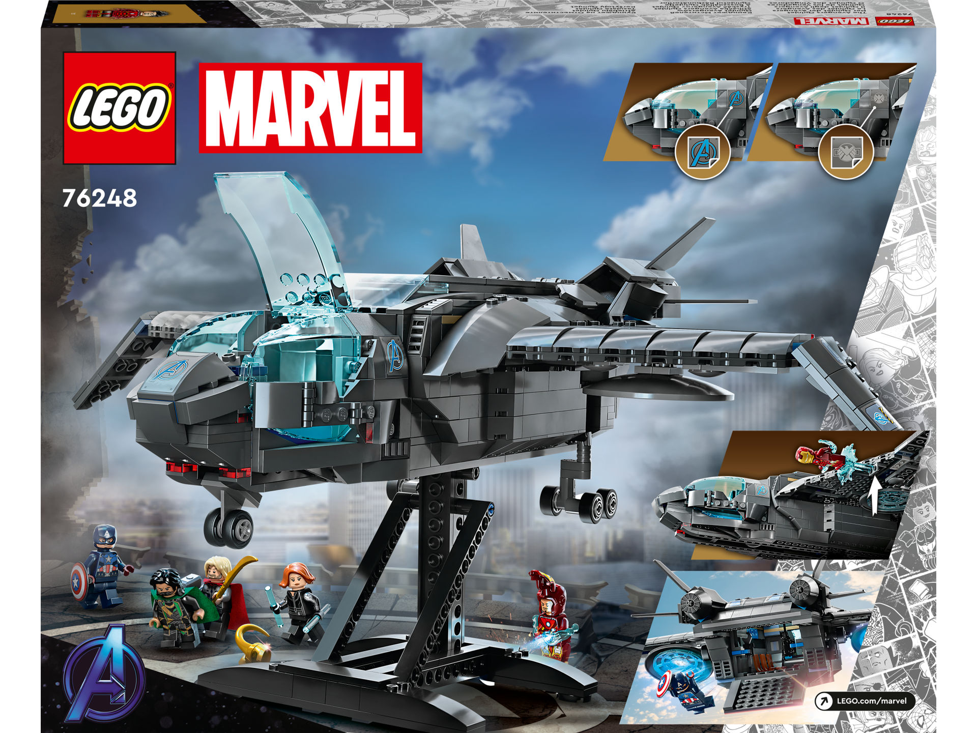 LEGO® Super Heroes - Quinjetul Razbunatorilor 76248, 795 piese