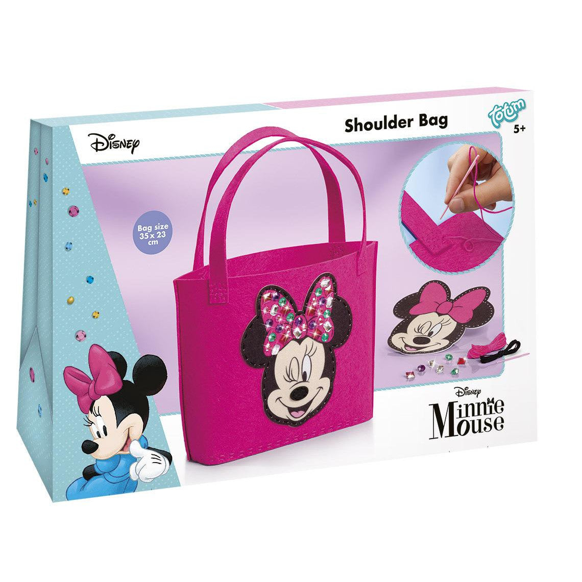 Set geanta decora-te, Totum, Minnie Mouse, 10 piese