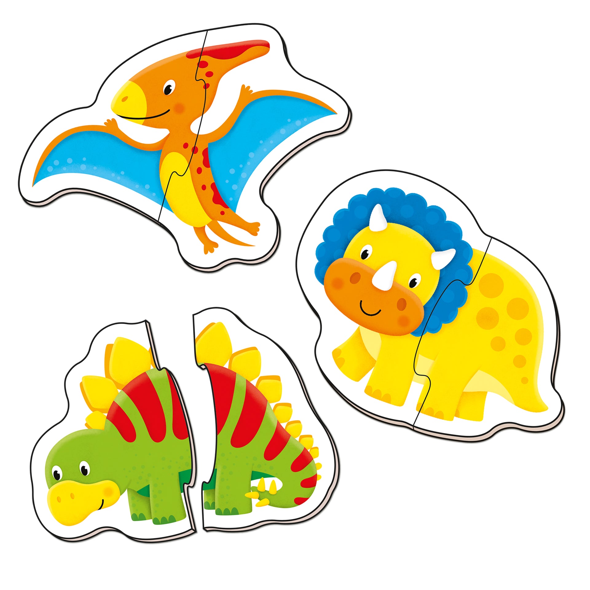 Puzzle bebelusi Galt, Dinosauri, 12 piese, 1005455