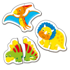 Puzzle bebelusi Galt, Dinosauri, 12 piese, 1005455