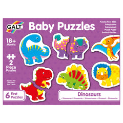 Puzzle bebelusi Galt, Dinosauri, 12 piese, 1005455