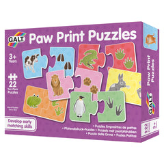 Puzzle Galt 22 piese cu animale si amprenta lor, 1005542