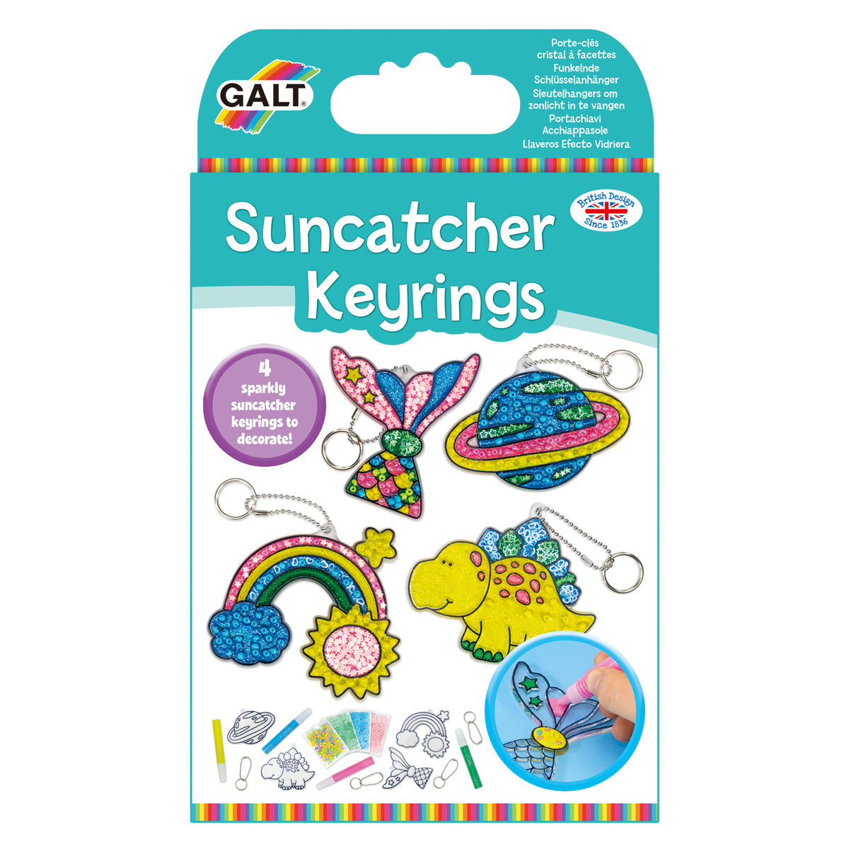 Set creativ brelocuri Suncatcher Galt, 1005440