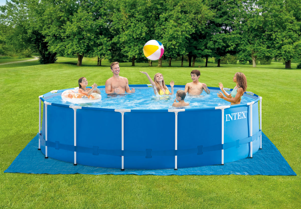 Piscina Intex Frame cu pompa de filtrare si scara incluse, 4.57m x 122cm, IX28242