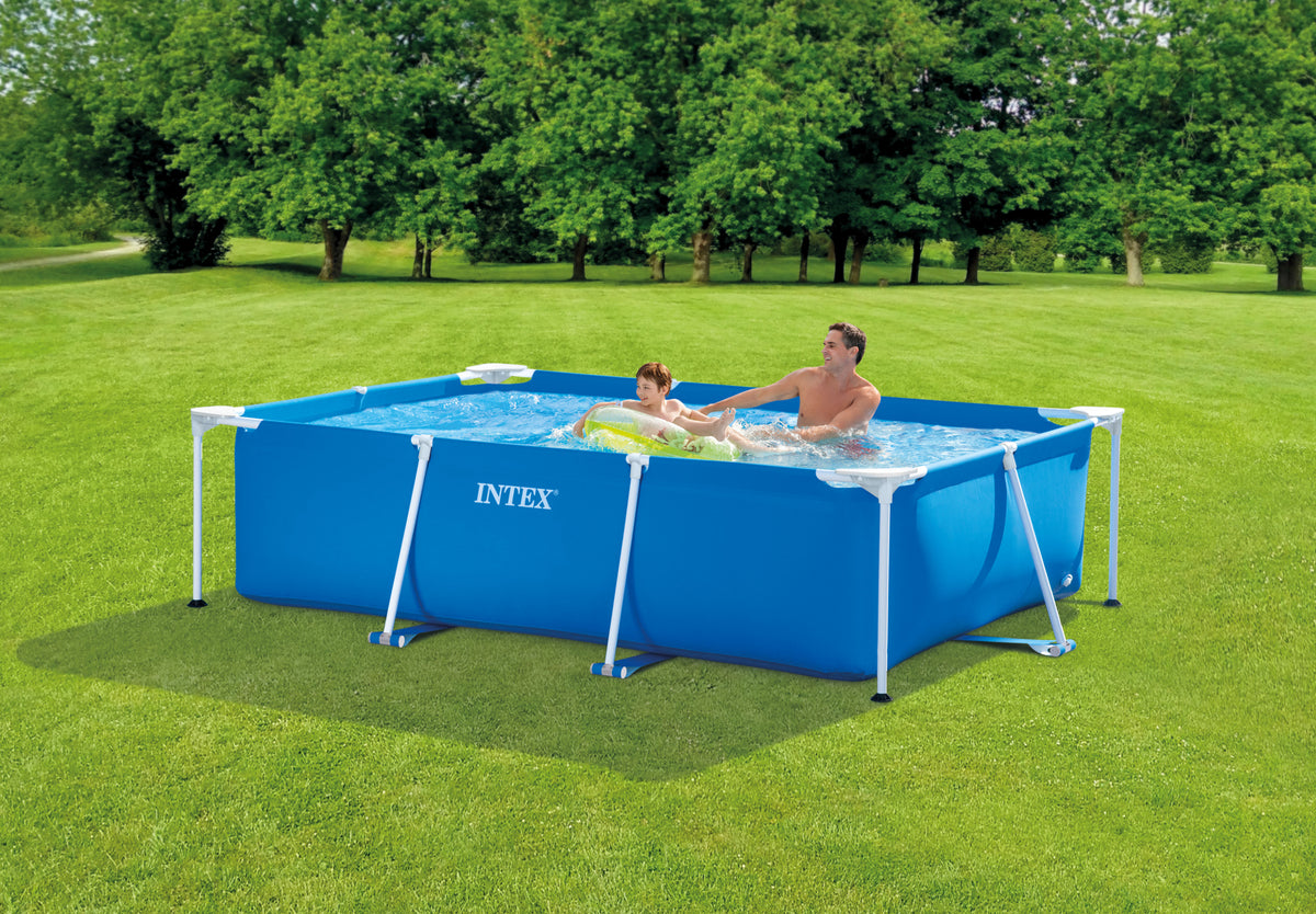 Piscina Intex dreptunghiular cu cadru metal, 2.60m x 1.6m x 65cm, 2282 Litri, IX28271