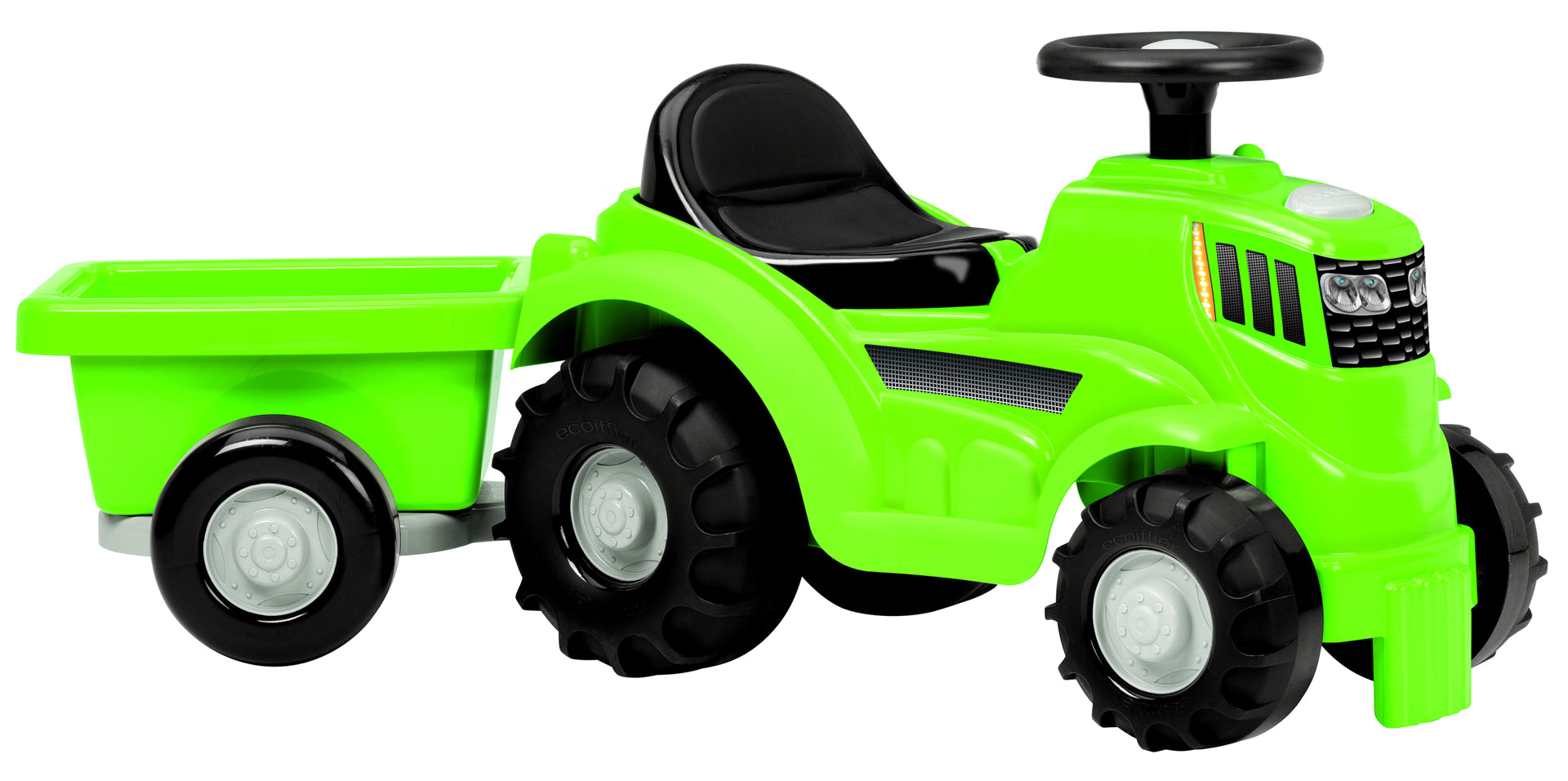 Tractoras verde cu remorca, 81 cm, EC 0359