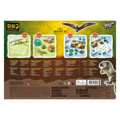 Set creatie 2 in 1 cu dinosauri, TOT075061