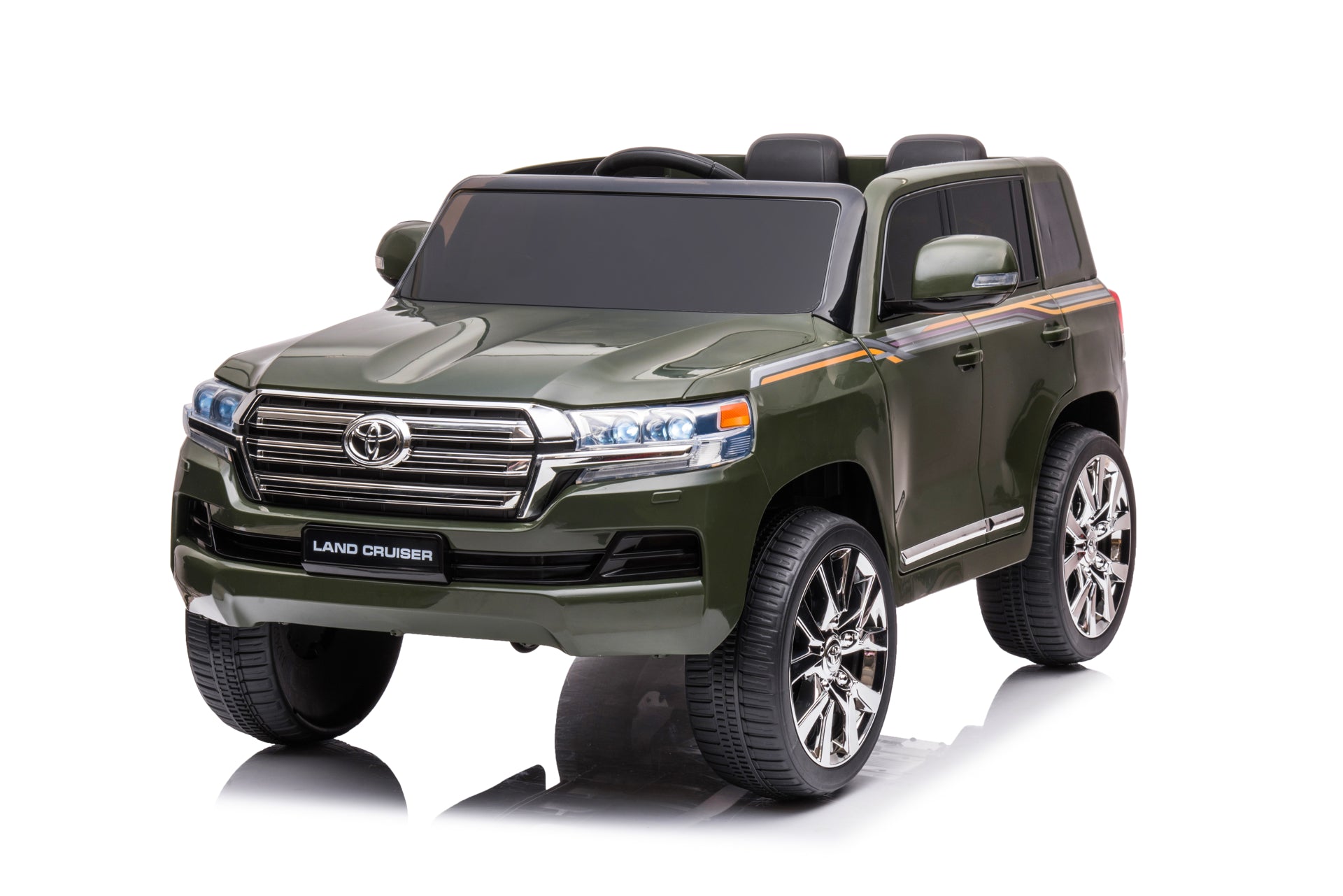 Masina electrica cu telecomanda pentru copii, Toyota Land Cruiser, AIMJJ2022, verde