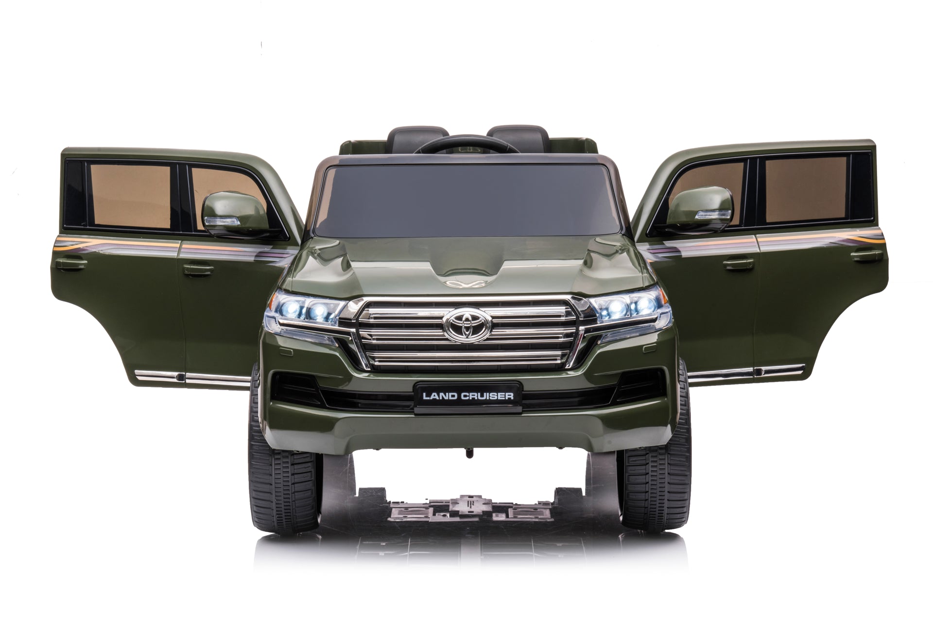 Masina electrica cu telecomanda pentru copii, Toyota Land Cruiser, AIMJJ2022, verde