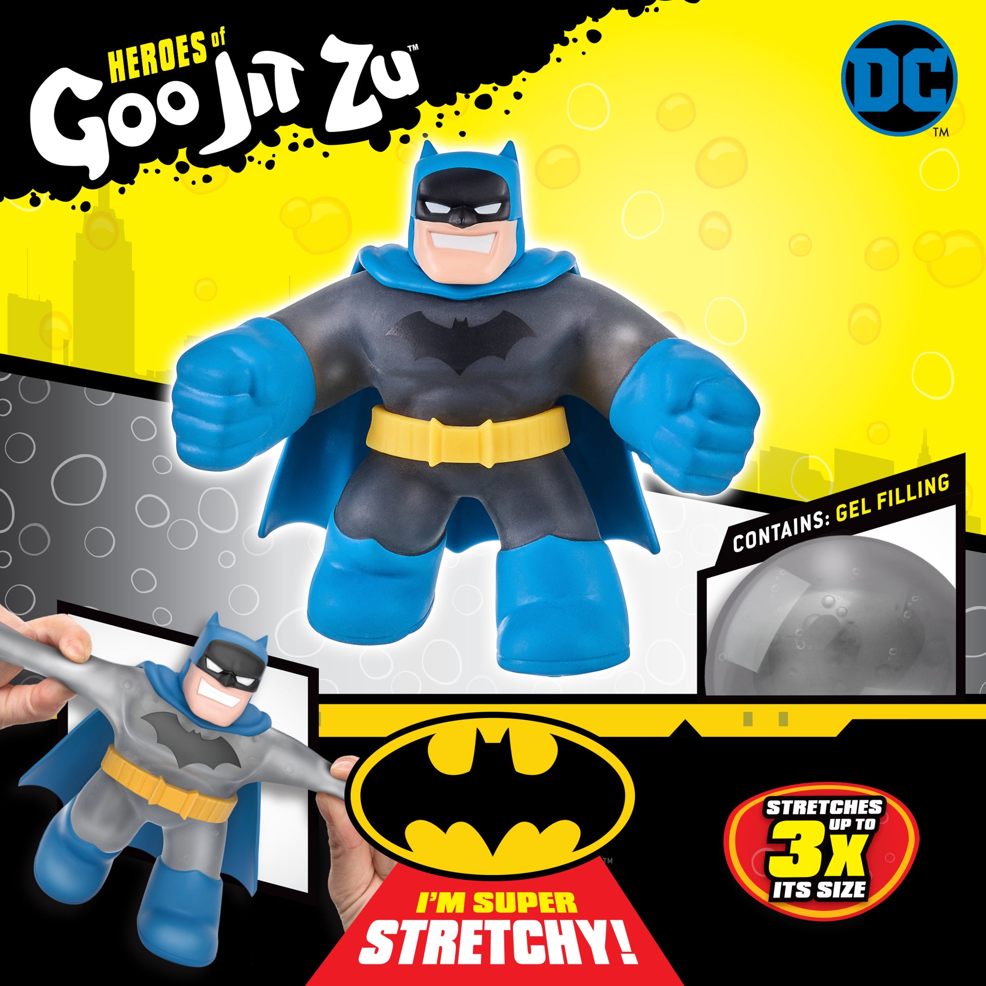 Figurina elastica Goo Jit Zu Batman Blue 41165-41220