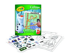 Set colorat cu abtibilduri Frozen, Crayola CRY04-5864