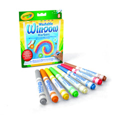 Set 8 markere lavabile pentru ferestre, Crayola CRY58-8165