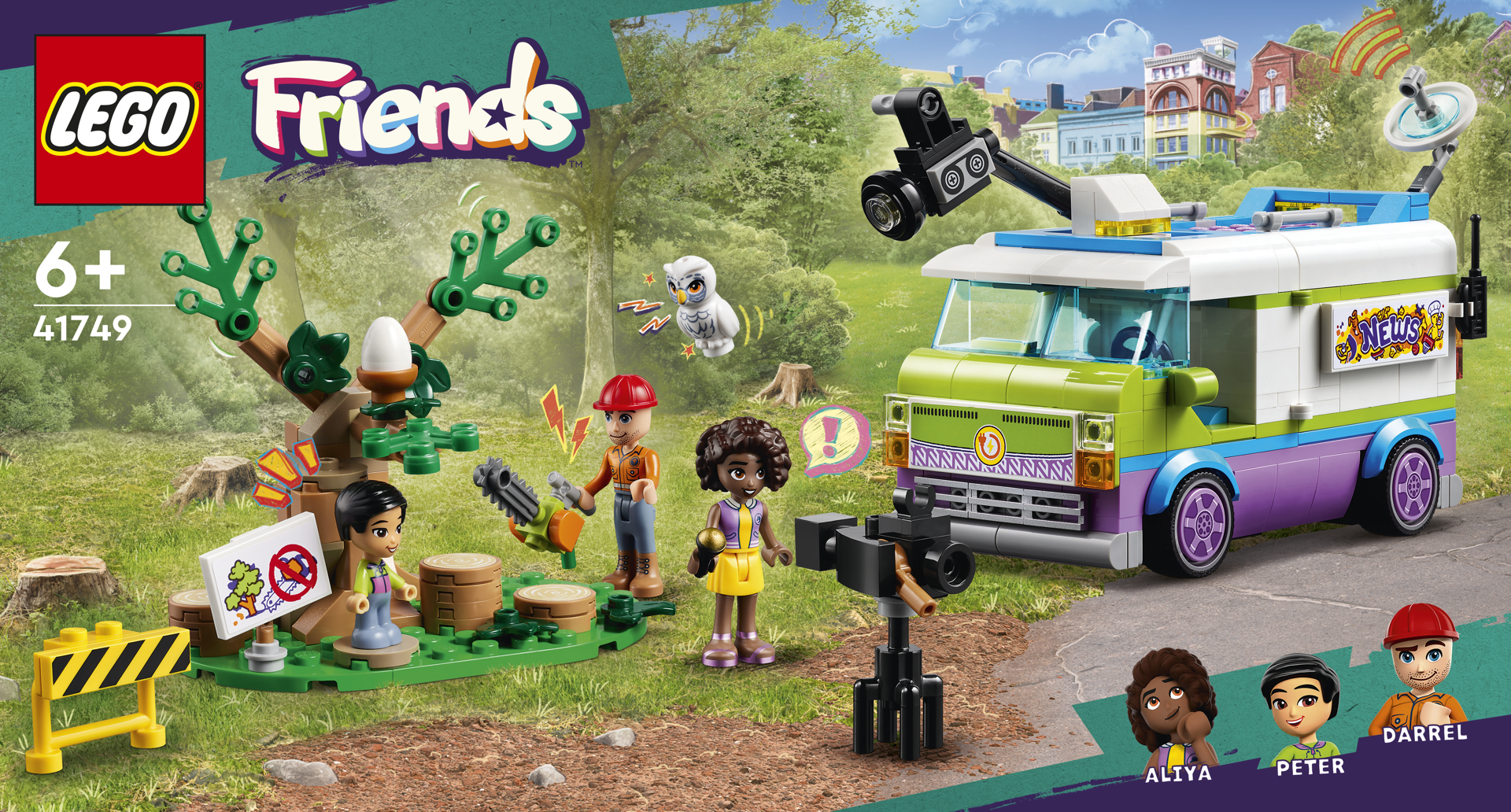 LEGO® Friends - Studioul mobil de stiri 41749, 446 piese