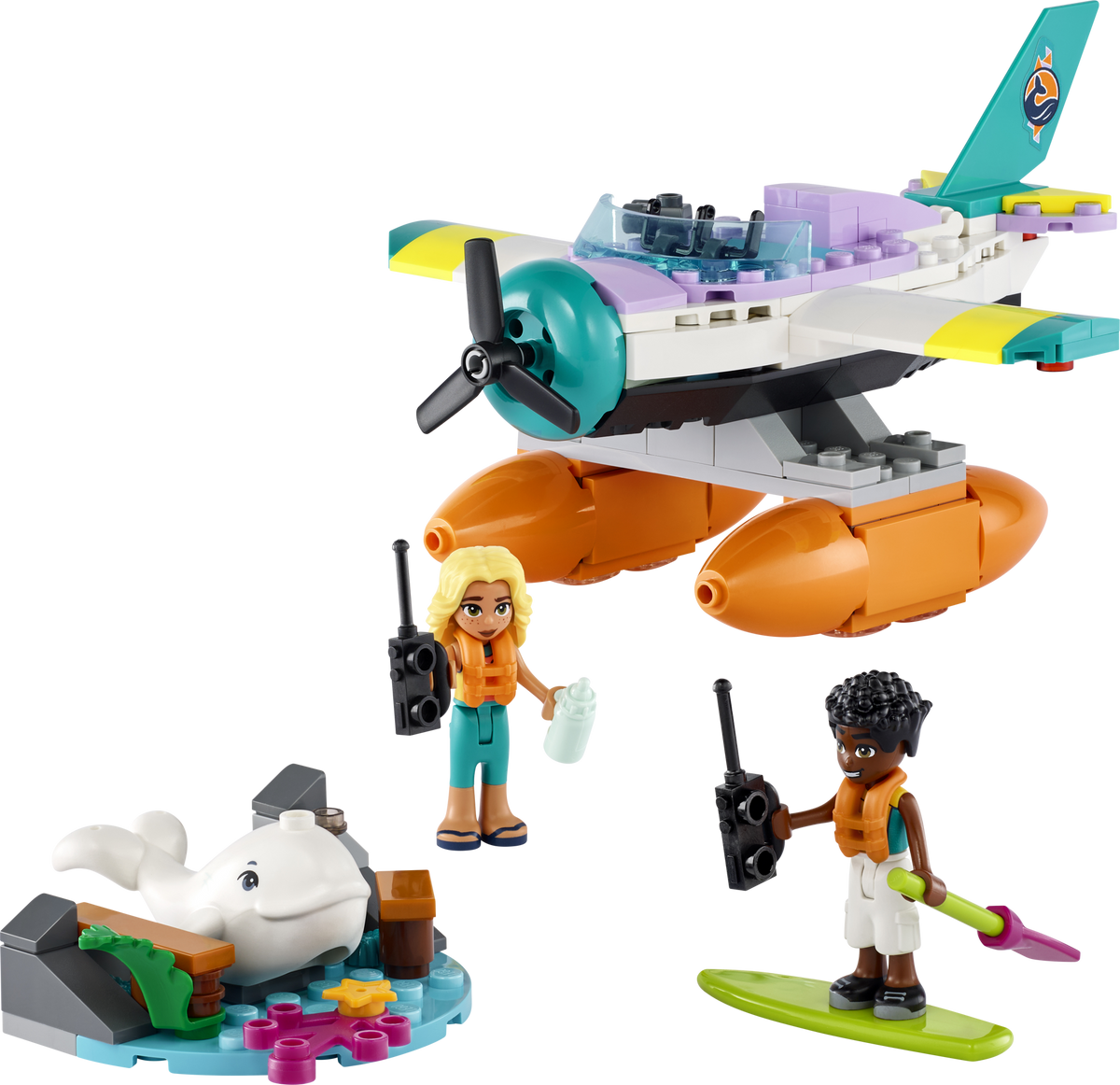 LEGO® Friends - Avion de salvare pe mare 41752, 203 piese