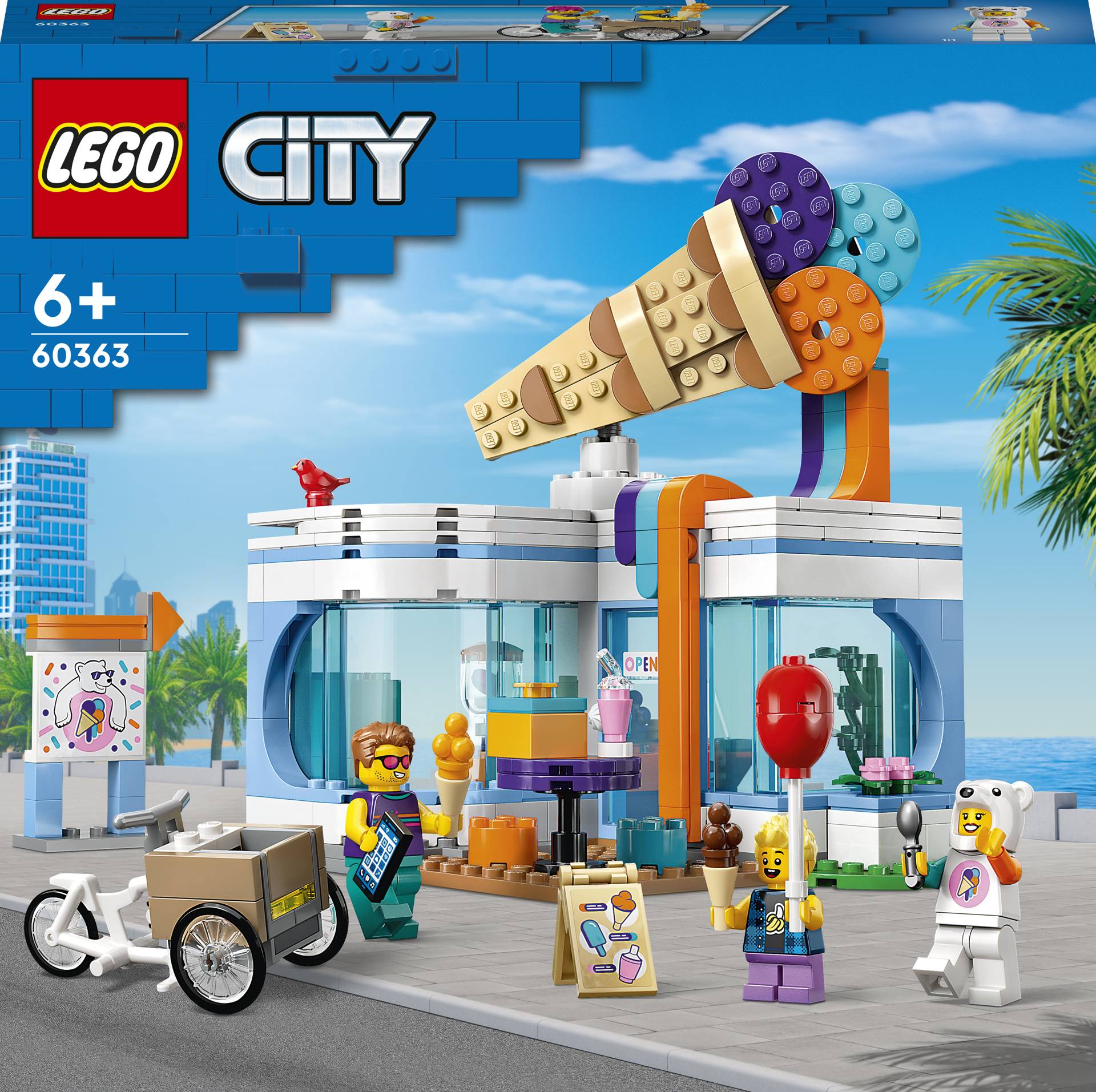 LEGO® City - Magazin de inghetata 60363, 296 piese