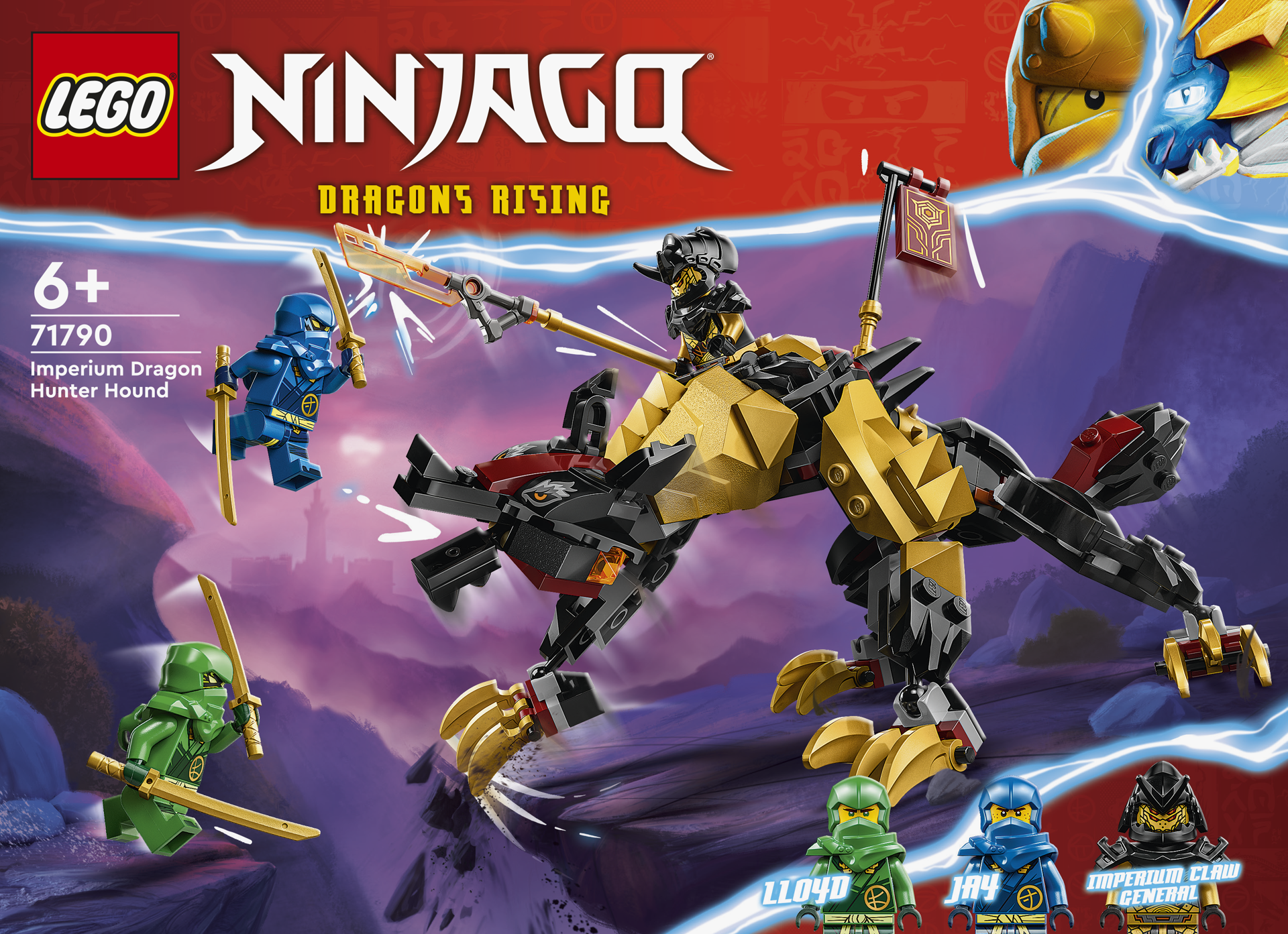 LEGO® Ninjago - Cainele imperial vanator de dragoni 71790, 198 piese