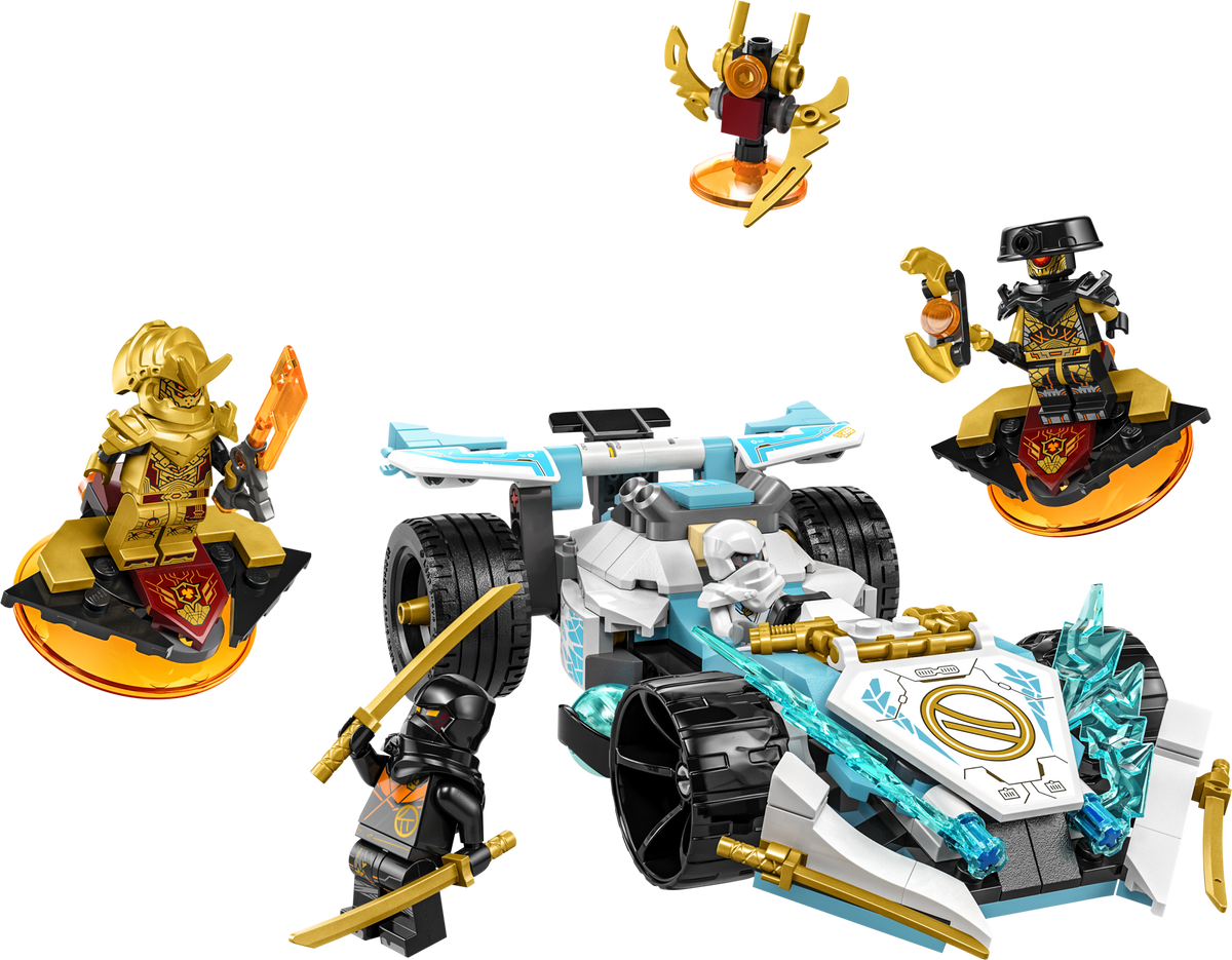 LEGO® Ninjago - Masina de curse Spinjitzu a lui Zane cu puterea dragonului 71791, 307 piese