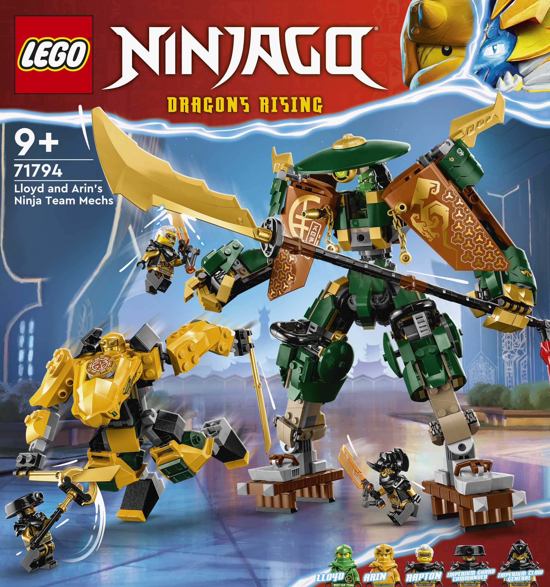 LEGO® Ninjago - Robotii din echipa ninja a lui Lloyd si Arin 71794, 764 piese