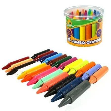 Set creioane cerate Jumbo, 24 buc, multicolor, Crayola 81-2784