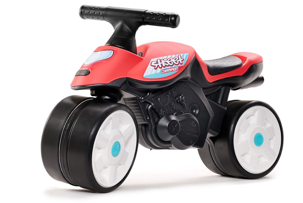 Motocicleta copii Street Champion cu roti silentioase, rosu, Falk 440S