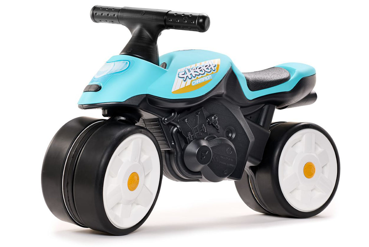 Motocicleta copii Street Champion cu roti silentioase, albastru, Falk 441S