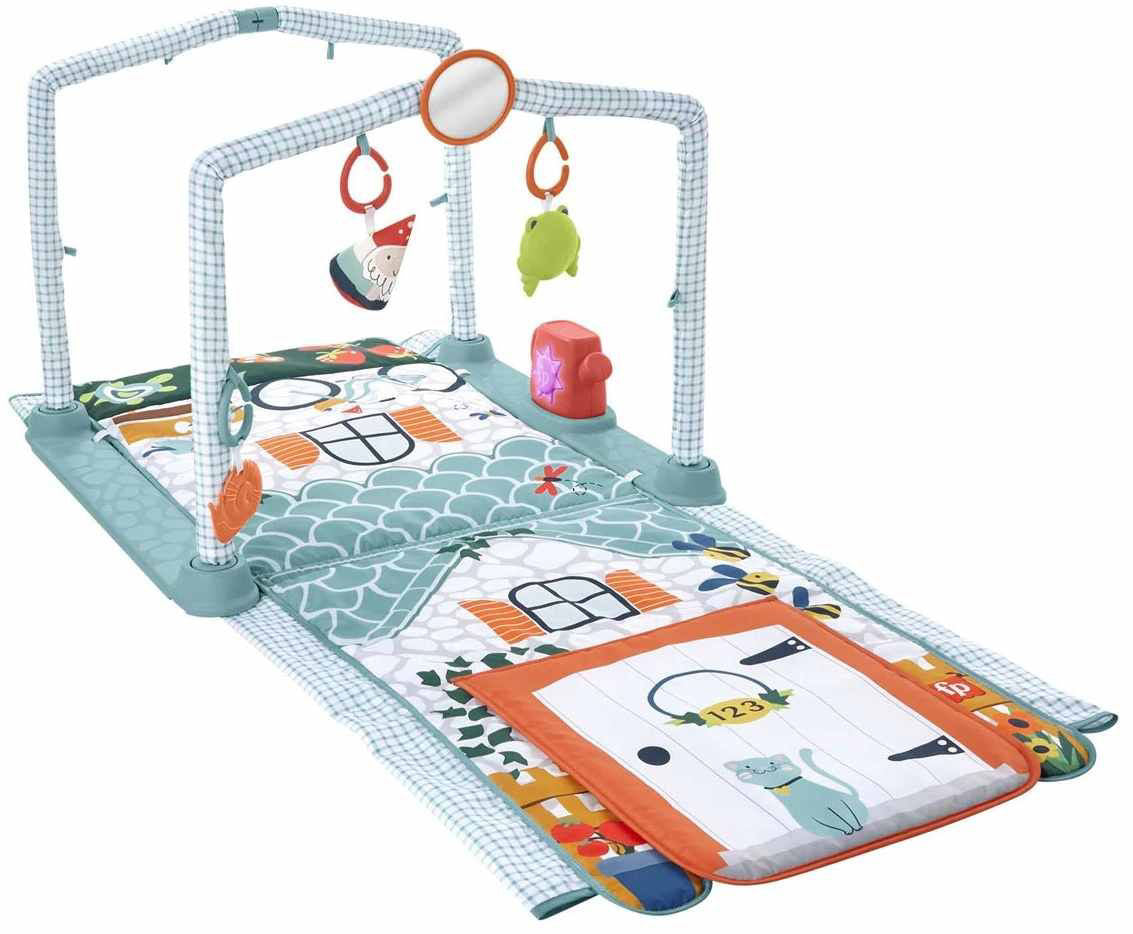 Covoras dulce casa Fisher Price pentru bebelusi, MTHJK45