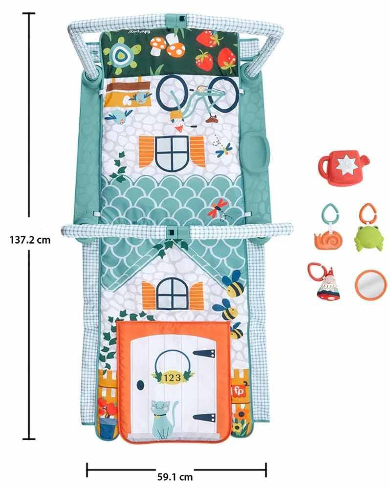 Covoras dulce casa Fisher Price pentru bebelusi, MTHJK45