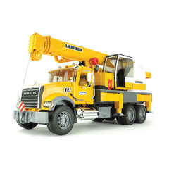 Camion MACK Granite cu macara Liebherr - Bruder 2818