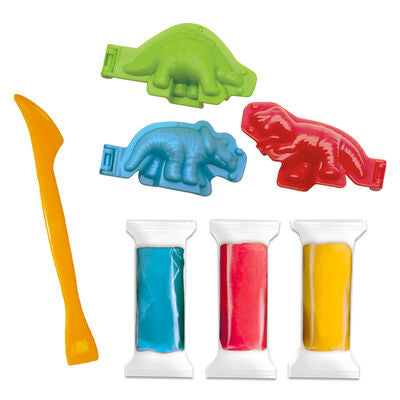 Mini set activitati cu plastilina si forme Silly dinosauri, CRYA1-2596-2369