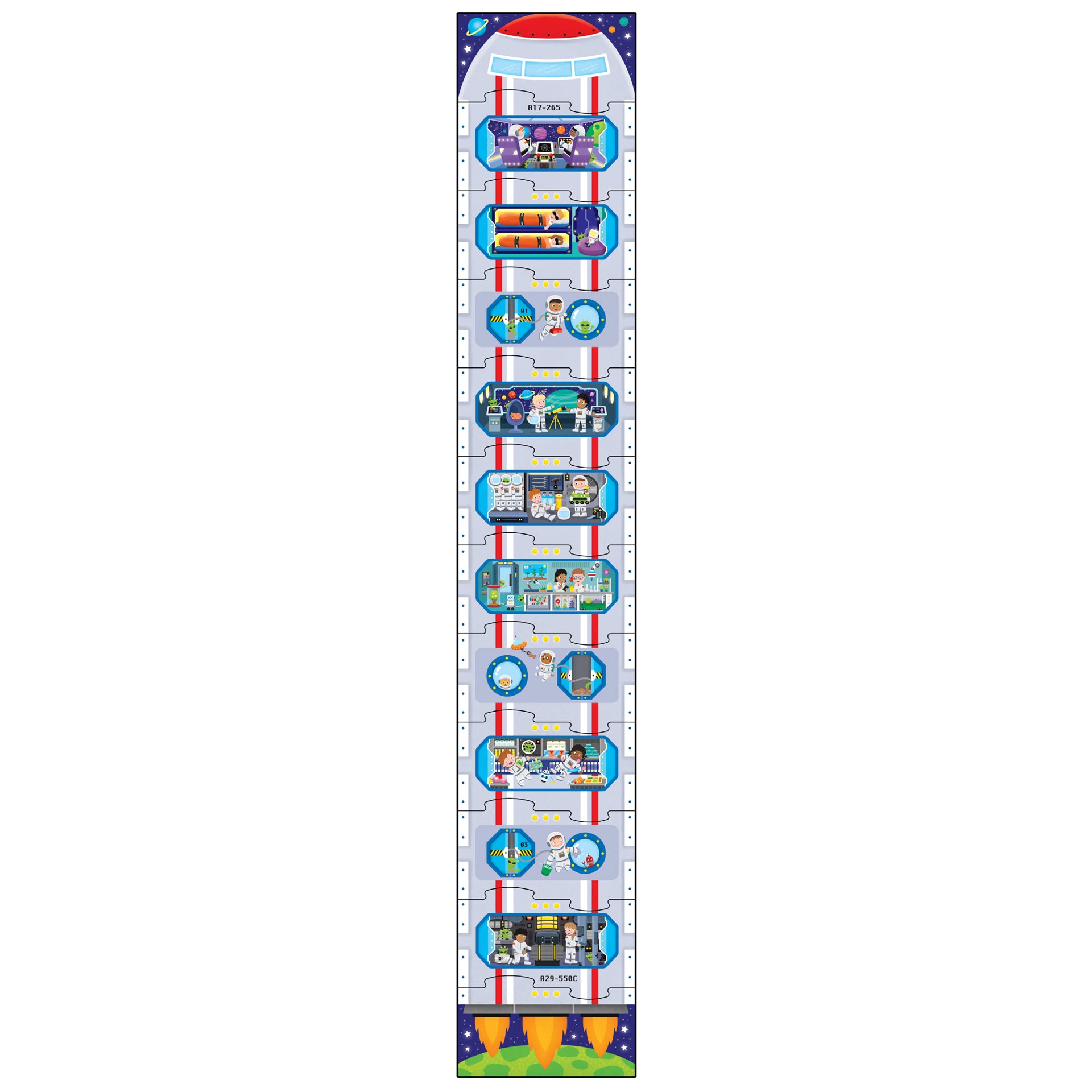 Puzzle turn calatorie in spatiu Galt, 12 piese extra lungi, JGC1005554