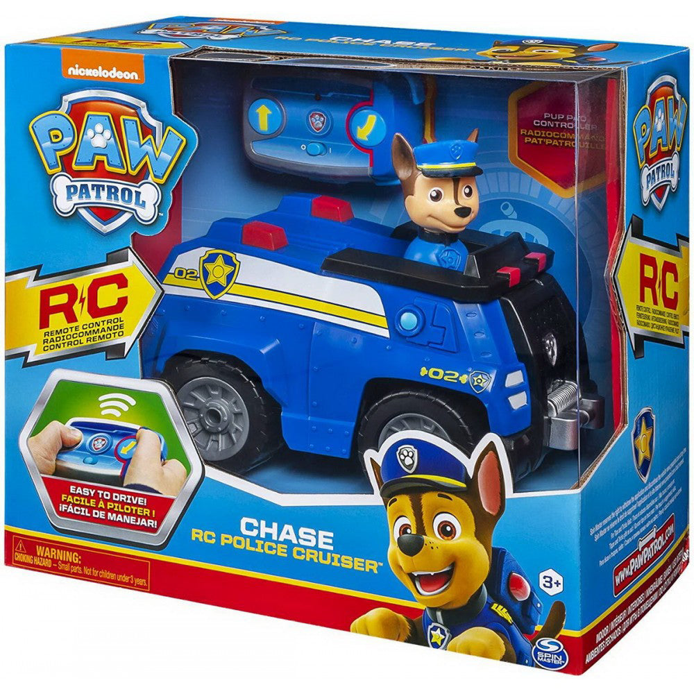 Paw Patrol masinuta cu telecomanda si figurina, Chase Police Cruiser, SPM20120361