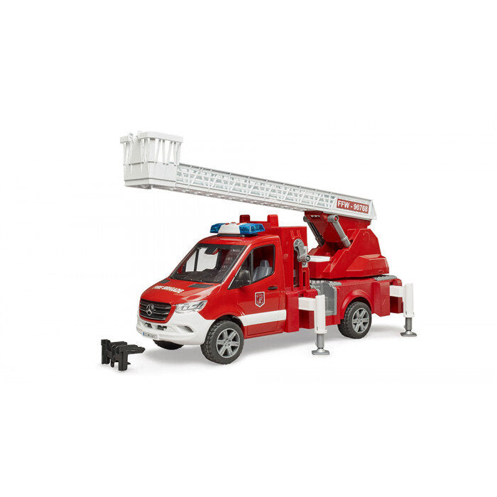 Camion de pompieri Mercedes-Benz Sprinter cu scara si baliza - Bruder 2673