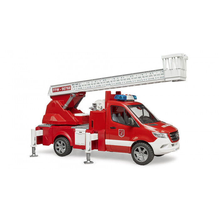 Camion de pompieri Mercedes-Benz Sprinter cu scara si baliza - Bruder 2673