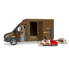 Mercedes-Benz Sprinter UPS, cu sofer si accesorii - Bruder 2678