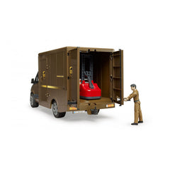 Mercedes-Benz Sprinter UPS, cu sofer si accesorii - Bruder 2678