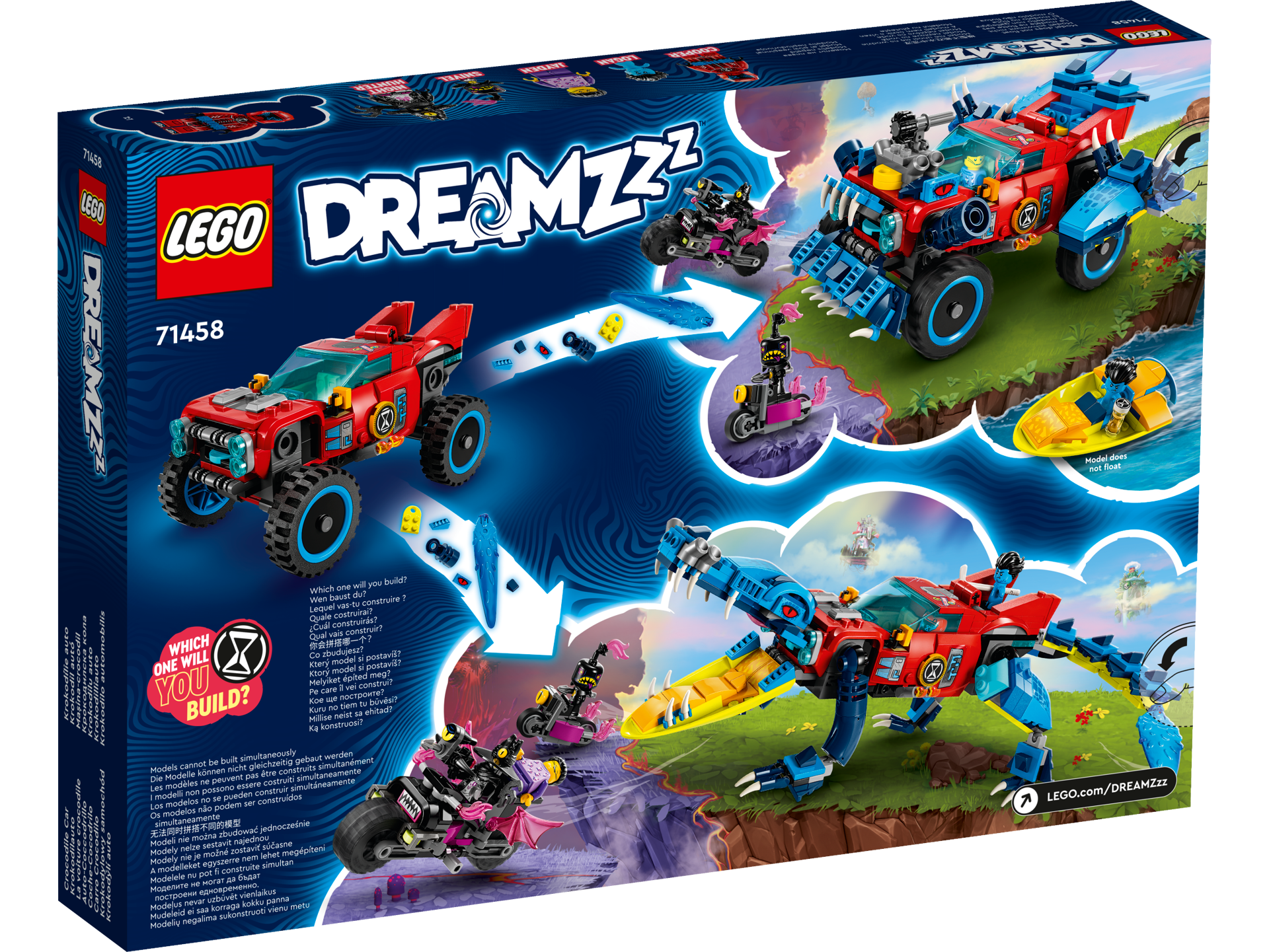 LEGO® DREAMZzz - Masina-crocodil 71458, 494 piese