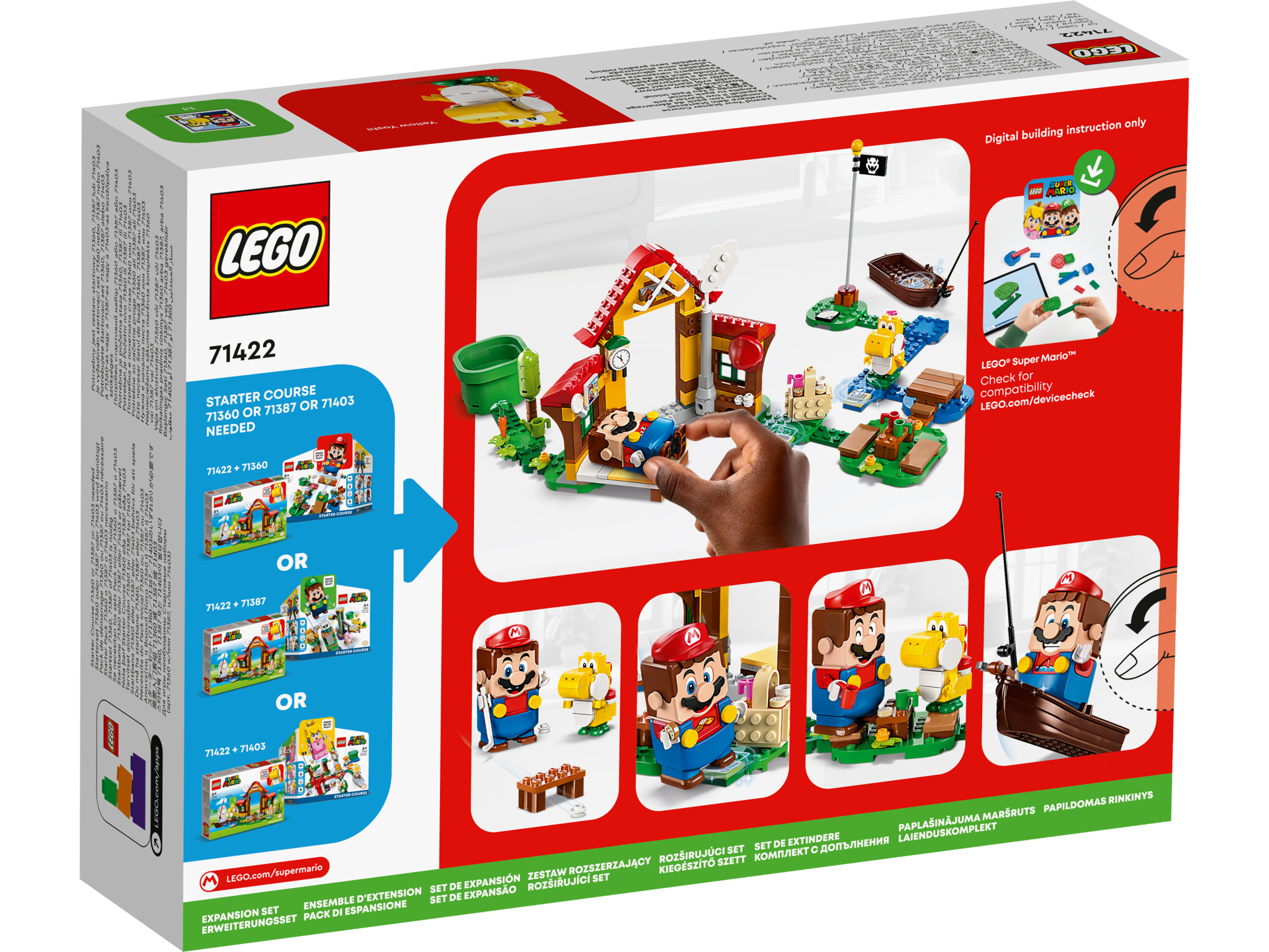 LEGO® Super Mario - Set de extindere - Picnic la casa lui Mario 71422, 259 piese