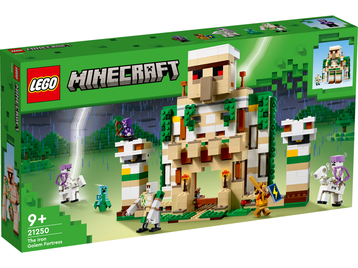 LEGO® Minecraft - Fortareata Golemul de fier 21250, 868 piese