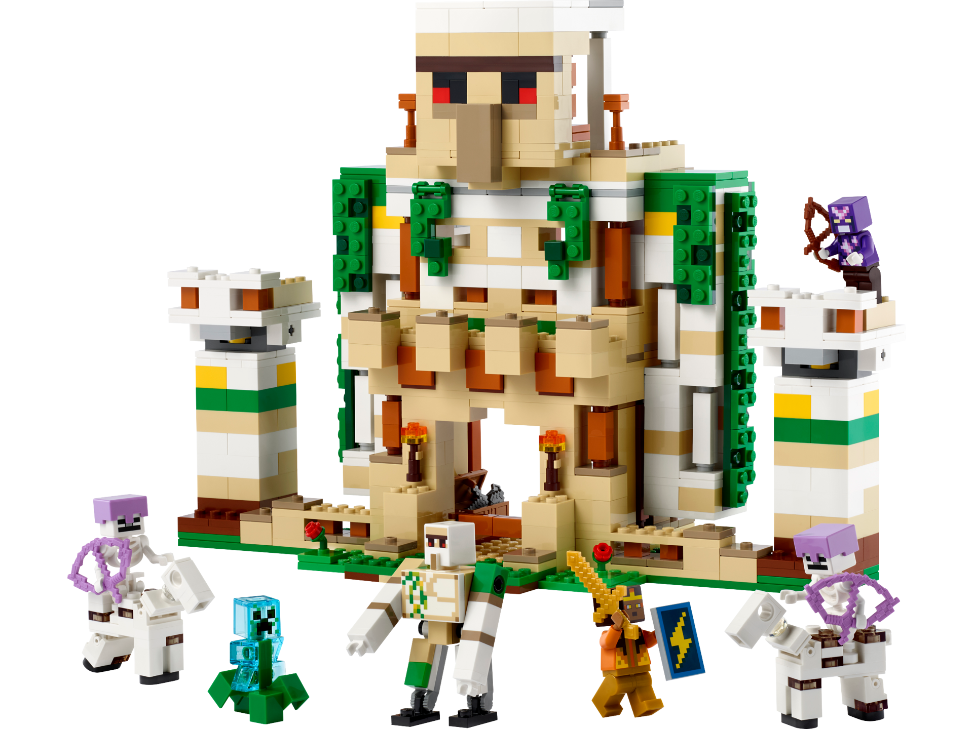 LEGO® Minecraft - Fortareata Golemul de fier 21250, 868 piese