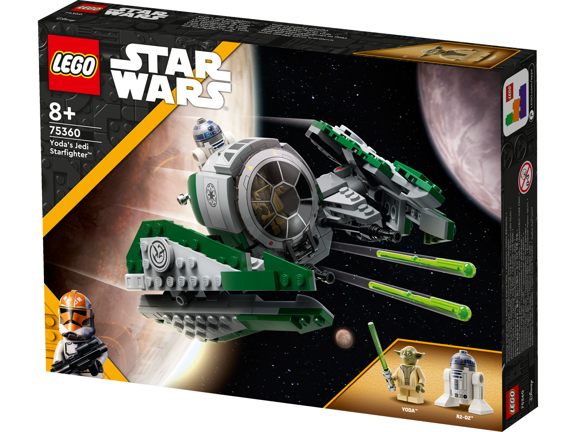 LEGO® Star Wars - Jedi Starfighter™ al lui Yoda 75360, 253 piese