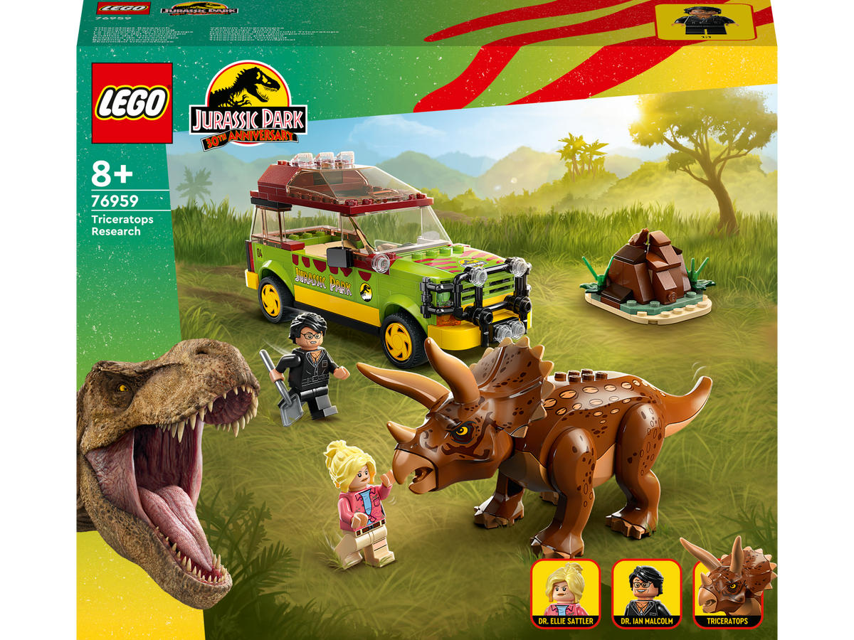 LEGO® Jurassic World - Cercetarea dinozaurului Triceratops 76959, 281 piese