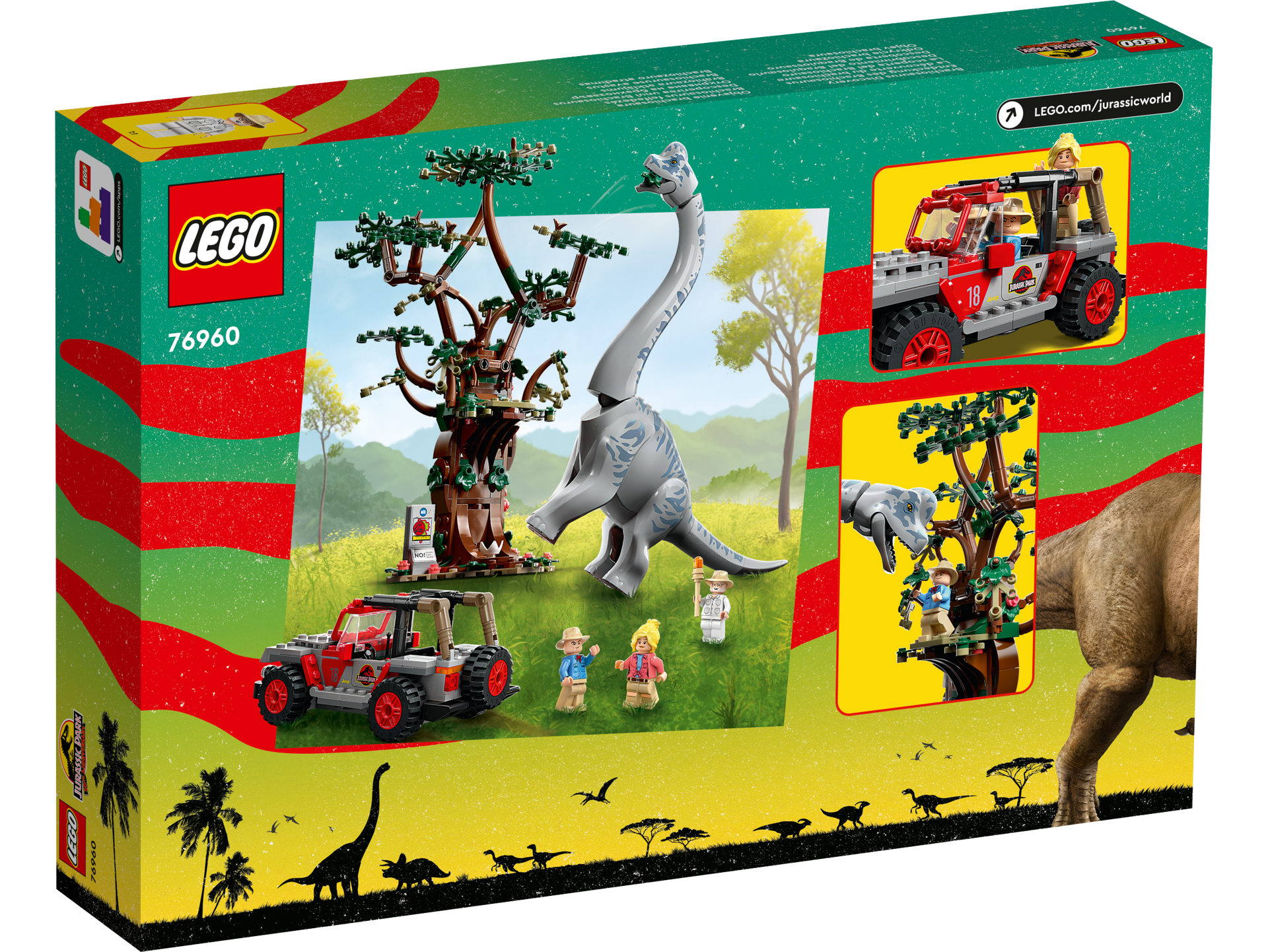 LEGO® Jurassic World - Descoperirea unui Brachiosaurus 76960, 512 piese