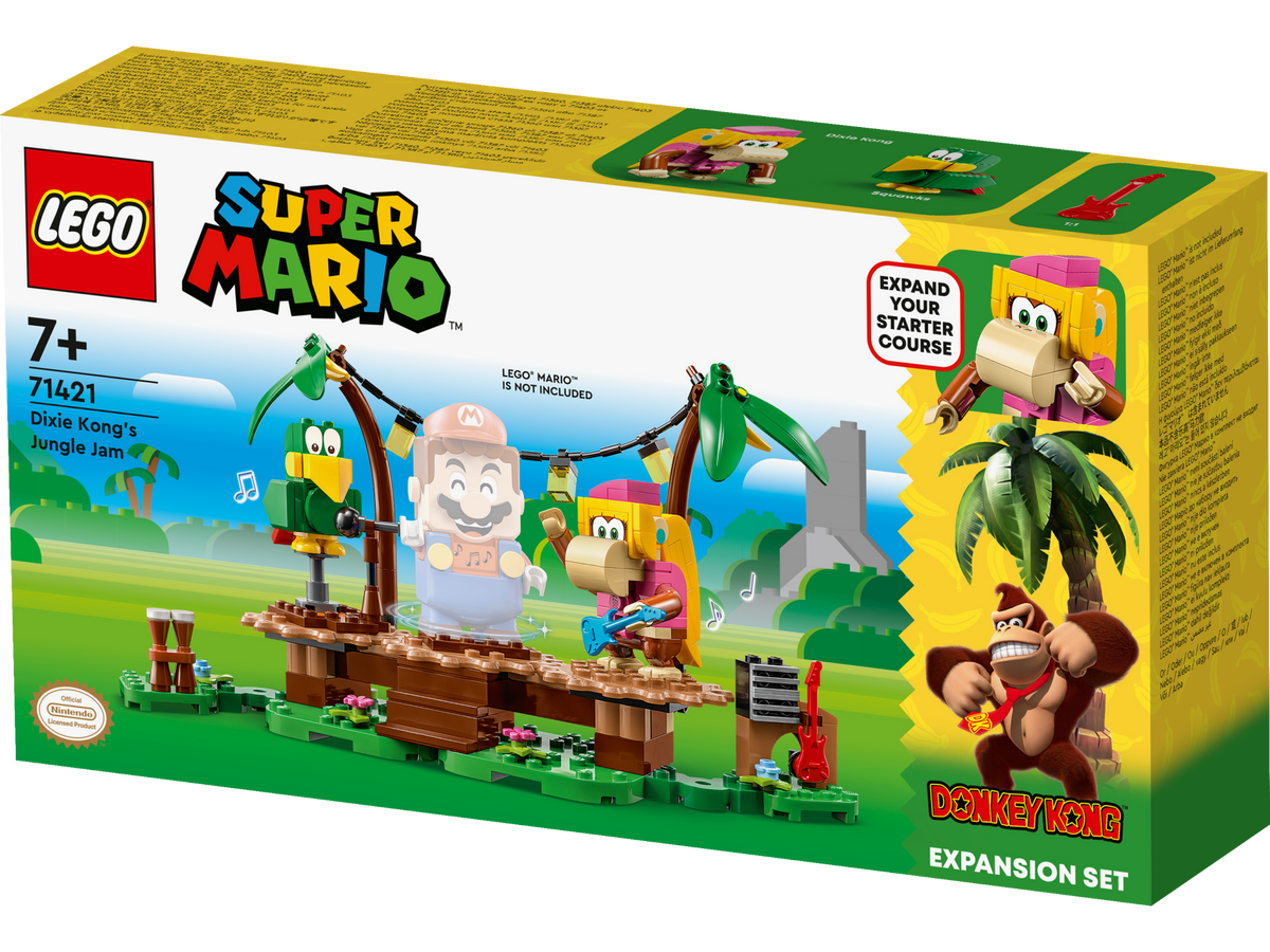 LEGO® Super Mario - Set de extindere - Concertul lui Dixie Kong in jungla 71421, 174 piese