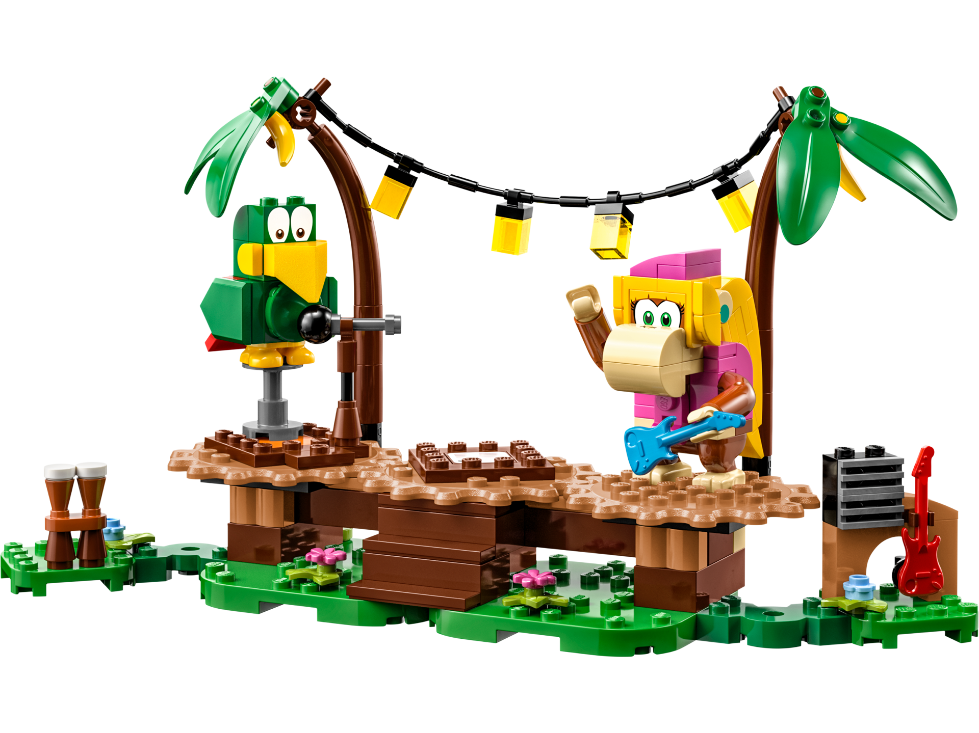 LEGO® Super Mario - Set de extindere - Concertul lui Dixie Kong in jungla 71421, 174 piese