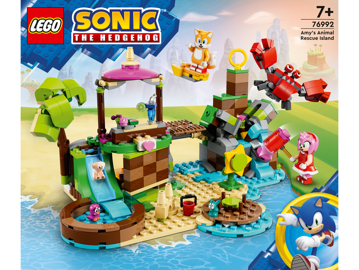 LEGO® Sonic - Insula lui Amy pentru salvarea animalelor 76992, 388 piese