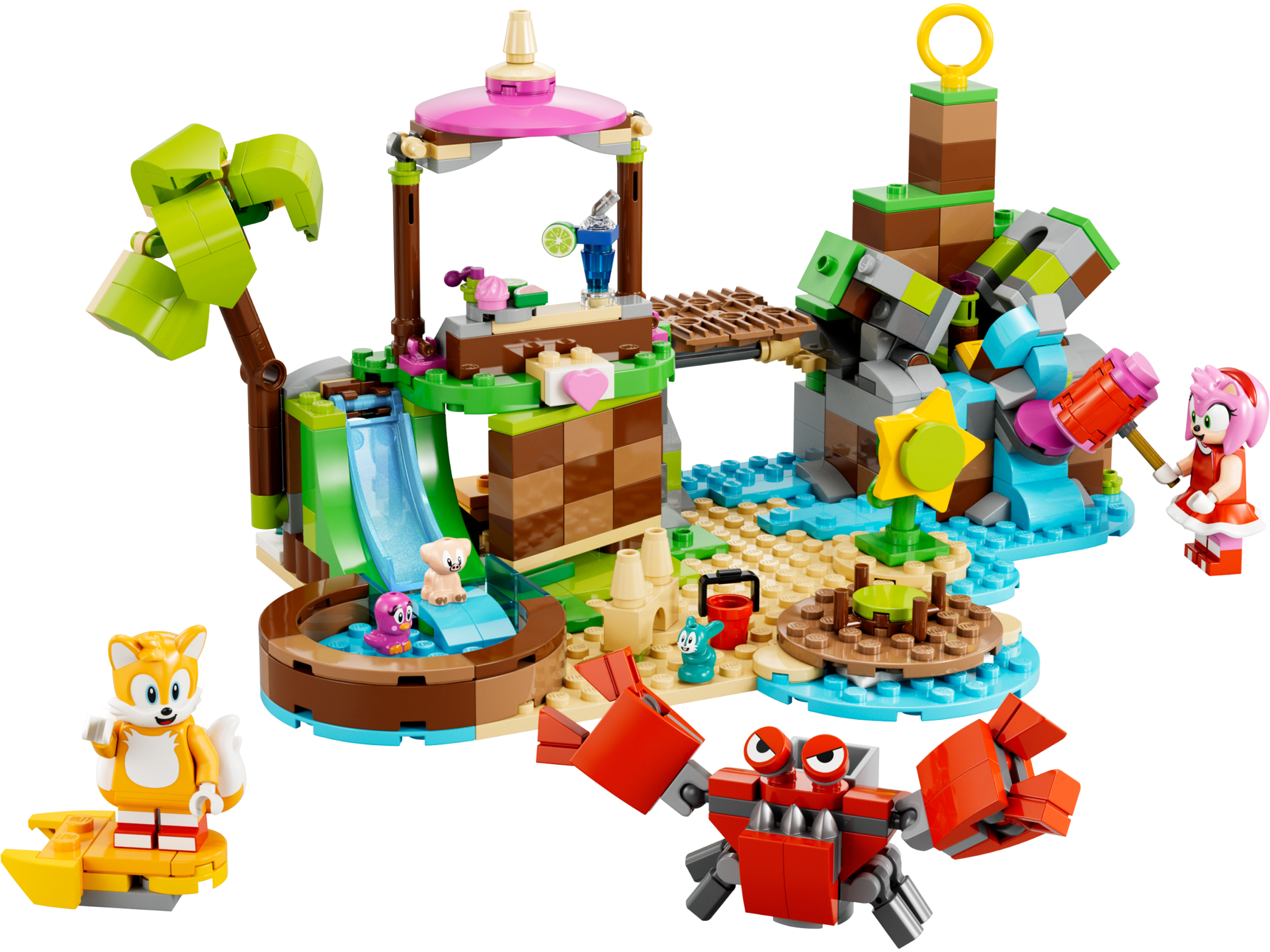 LEGO® Sonic - Insula lui Amy pentru salvarea animalelor 76992, 388 piese